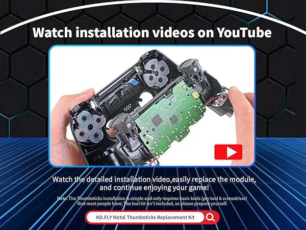 PS5 metal thumbsticks controller accessories