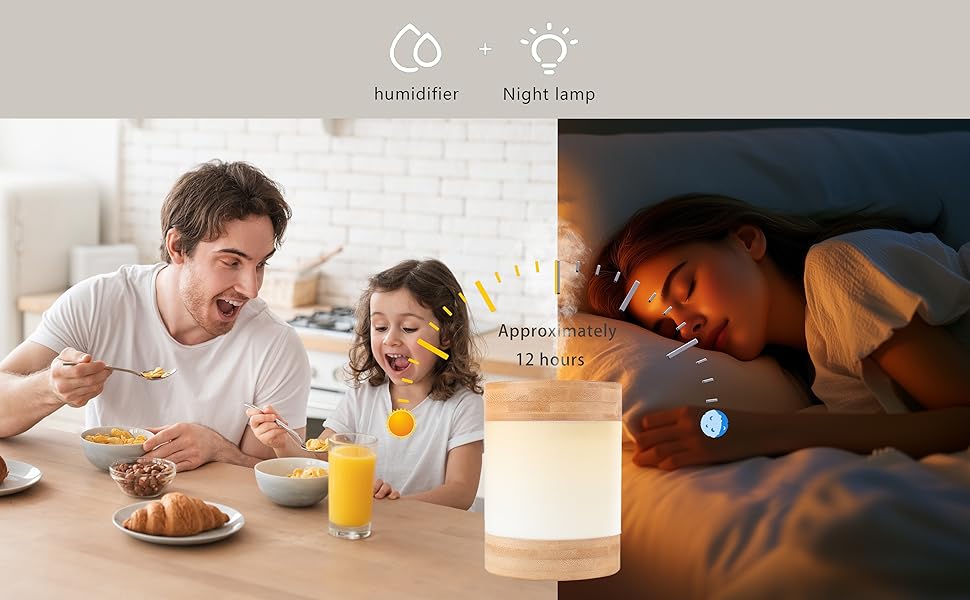 Safe Bamboo Humidifier for Family &amp;amp; Kids