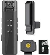 1080P Police WIFI Body Camera,Mini Body Camera with 64G Memory,Body Worn Cam,Premium Portable,Wea...