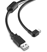 YQMAJIM Dash Cam Power Cable,(10Ft Mini USB)Pure Copper Thicker 90 Degree Mini USB Charger Cable ...
