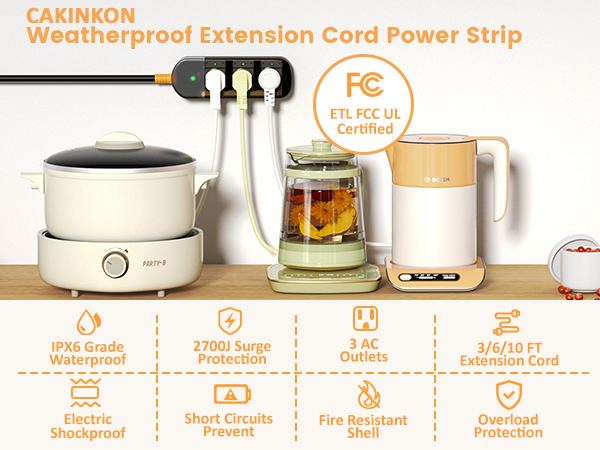 outdoor power strip waterproof