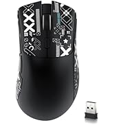 ATTACK SHARK R1 Wireless Gaming Mouse,Tri-Mode Connection (2.4G/Wired/BT5.2),55g Lightweight,18K ...