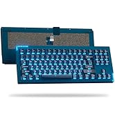 SK87 75% Wireless Gaming Keyboard QMK/VIA, Full Aluminum Transparent keycaps Mechanical Keyboard,...