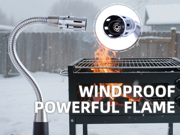 WINDPROOF POWERFUL FLAME