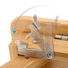 bed table with lock