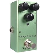 Electric Guitar Effects Pedal Portable Single Type Compact Aluminum Alloy Vintage Overdrive Guita...