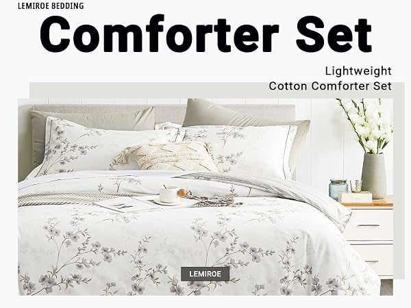 gray comforter sets cotton floral cotton comforter sets botanical bedding set quilt sets