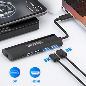 1 HDMI port + 1 DP port
