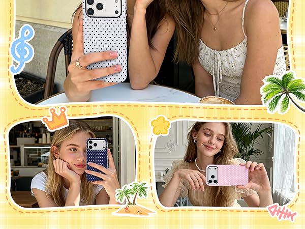dot phone case cute magnetic phone case