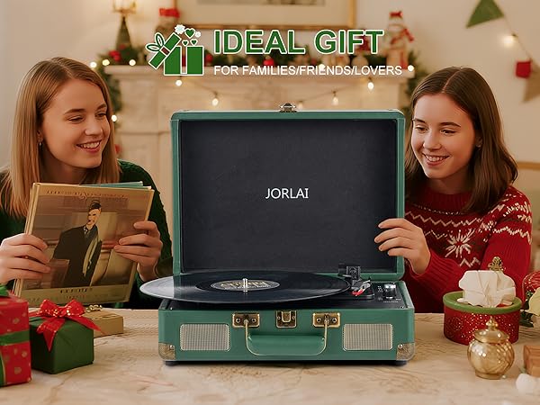 Record Player Portable with Bluetooth Connection USB Playback
