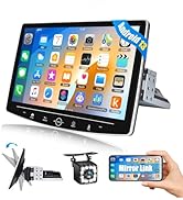 CAMECHO Android 13 Single Din Car Stereo with Navi, 10.1 Inch Floating HD Touch Screen Bluetooth ...