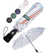 Chakipee Travel Compact Umbrella Windproof - Portable Automatic Umbrellas for Rain, Folding Umbre...