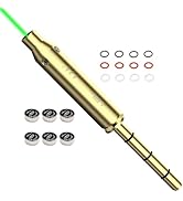 MOSANDON Red/Green Laser Boresighter for .177 Caliber,End Barrel Laser Bore Sight, Laser Barrel S...