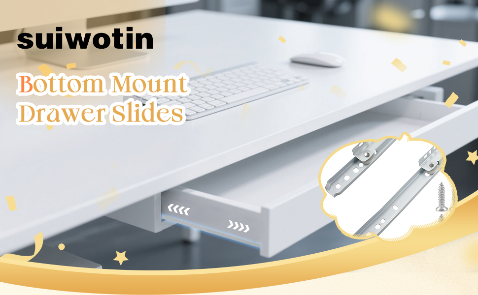 bottom mount drawer slides