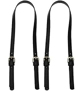Semetall PU Leather Purse Handles 2 Pcs 65cm to 71cm Adjustable Shoulder Strap Black Purse Straps...