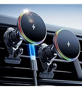 odbowuge for Magsafe Car Mount Charger,iPhone Magnetic Car Mount 15W Fasting Charging,Air Vent Ph...
