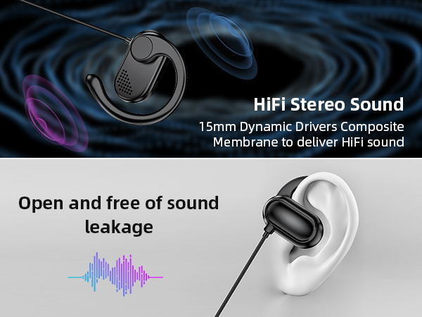 open-ear headphones 360° sound