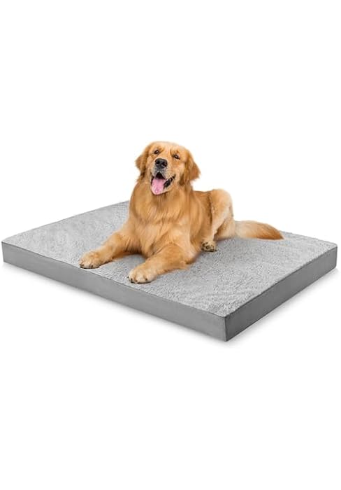 Simple Trending Orthopedic Dog Bed for Large Dogs, Egg Crate Foam &amp; Removable Cover, Washable Pet...