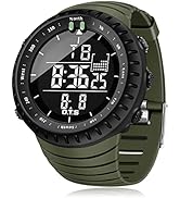 PALADA Men's Digital Sports Watch Waterproof Tactical Watch with LED Backlight Watch for Men