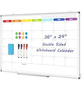 AMUSIGHT White Board Calendar (36" x 24")