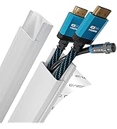 Cord Hider TV Kit -34" Cable Management Cord Cover Wall Wire Hider | Wire Covers for Cords, Cable...