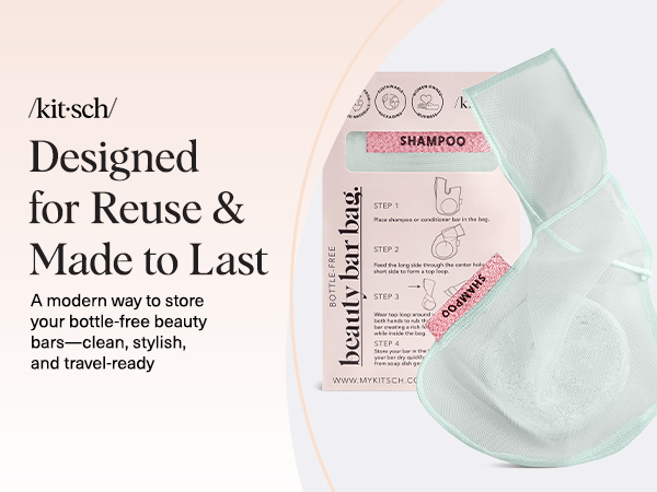 Kitsch Bar Soap Saver Bag - Mint