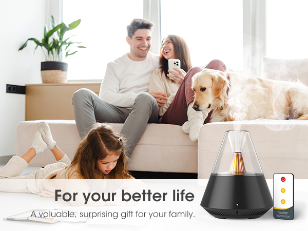 KinYiLO Essential Oil Diffuser for Home Room Family Life