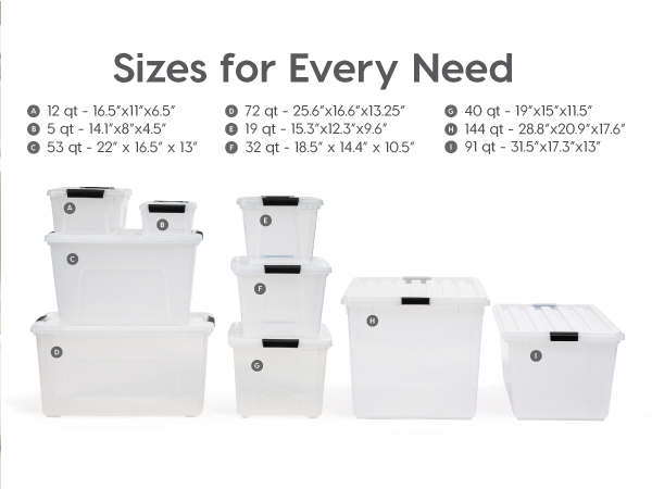 sizes for every need