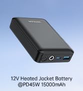12V Heated Jacket Battery Pack 15000mAh @PD45W