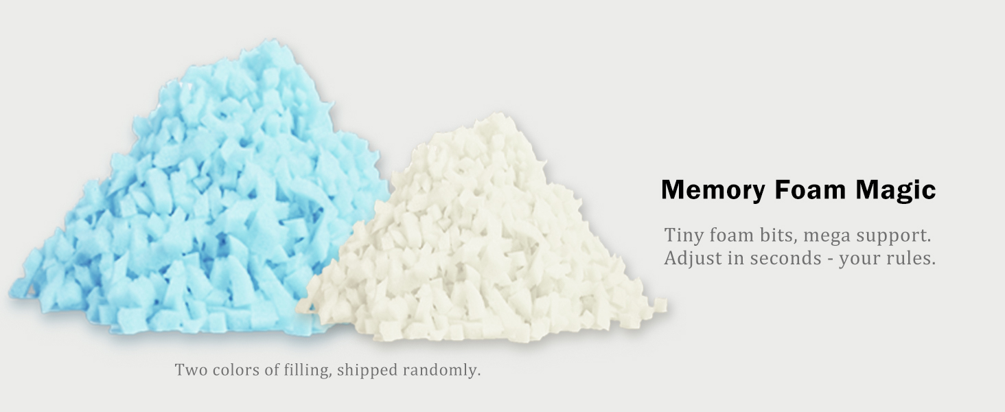 shredded memory foam