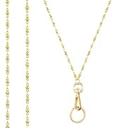 Ornaland Teacher Lanyard Gold Chain Lanyards for Keys for Women for Nurse Student or As a Gift(Ro...