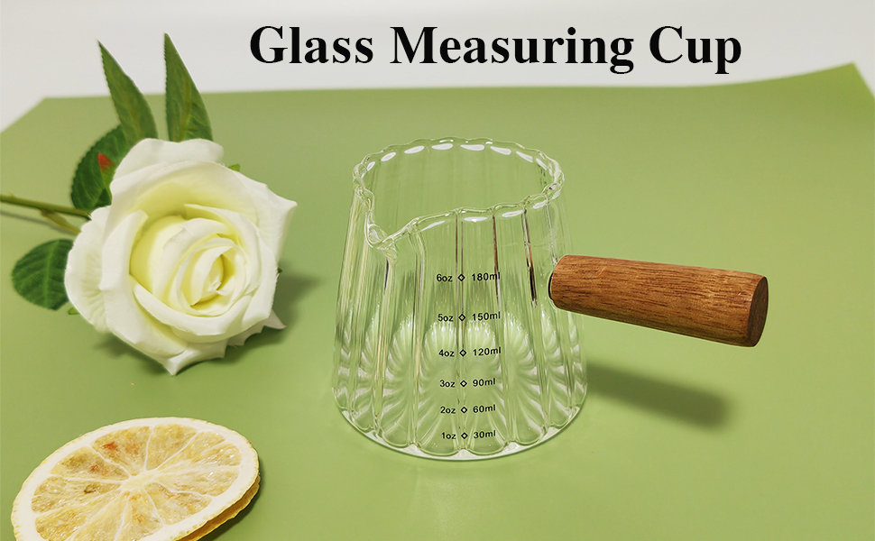 Espresso Cups, Espresso Accessories, Milk Frothing Pitcher,Glass Measuring Cup