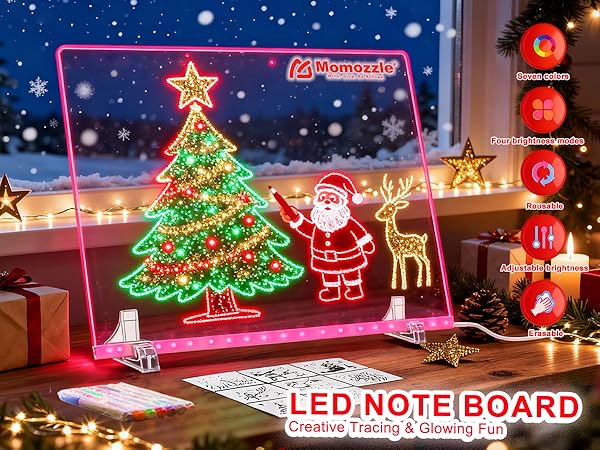 led note board with colors