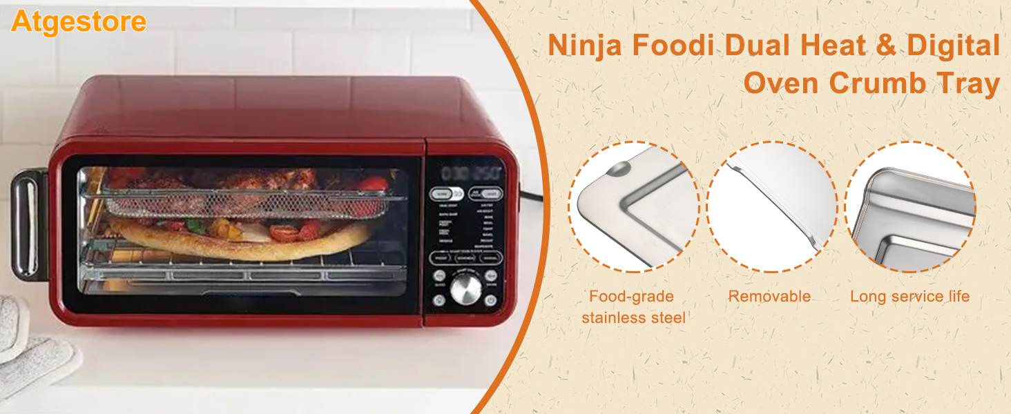 FT205CO SP351 Crumb Tray Replacement Parts for Ninja Foodi Crumb Tray 111BH300 Ninja Foodi Dual Heat