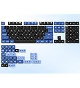 dagaladoo Low Profile keycap,Double Shot PBT keycaps 60 75 100 Percent,PC Material, Transparent K...