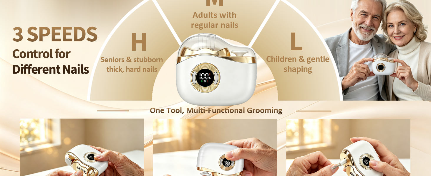 2 in 1 Electric Nail Clipper and Trimmer