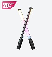 ULANZI VL119 Handheld Light Wand, 360° RGB LED Video Light Stick for Photography, 2600mAh Recharg...