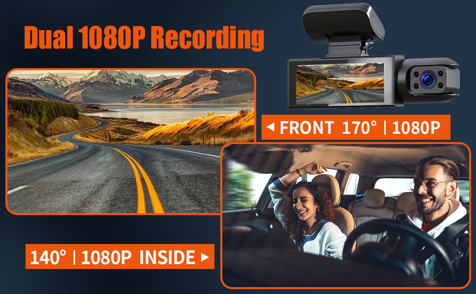 dash cam front and inside