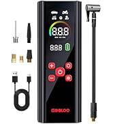 GOOLOO AP150 PRO Tire Inflator Portable Air Compressor, Upgraded UI Color LED Screen &amp; 4X Faster ...
