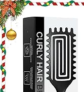 Curly Hair Brush, Curl Defining Brush with Soft Boar Bristles Detangling Tangled Glides, Wide-Tee...