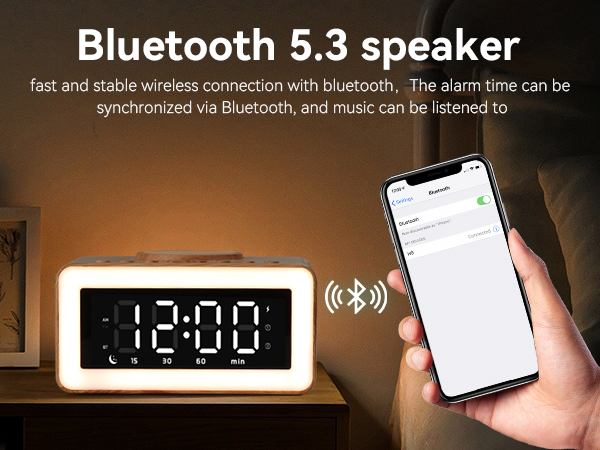 alarm clock with usb ports small for bedside loud heavy sleepers adults school desk clocks office