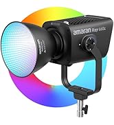 amaran Ray 660c RGB LED Video Light 660W APP/DMX Control, 1,800-20,000K 38,500Lux/1m COB Continuo...