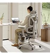 FLEXISPOT ErgoX Premium Ergonomic Office Chair with Footrest- Adjustable 3D Armrests, Dynamic Lum...