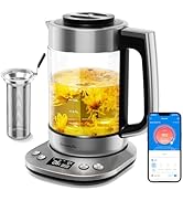 GoveeLife Smart Electric Kettle with Tea Infuser for Loose Leaf, 1.7 L Electric Tea Kettle with B...