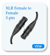 Yinker XLR Female to Female Cable, 3 Pin XLR Female to Female Microphone Mic Cord for Audio and S...