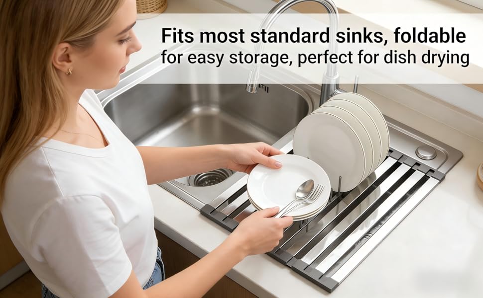 Roll up Dish Drying Rack