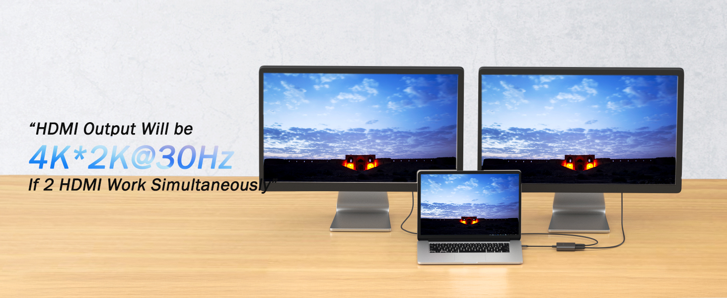 4K@30Hz for Dual HDMI