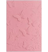 UCEC 3D Embossing Folder for Card Making, Elegant Butterfly Texture Plastic Embossing Folders for...