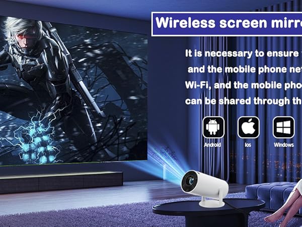 Wireless screen mirroring connection