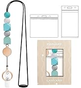 Retractable Lanyards for ID Badges and Keys, Cute Breakaway Teacher Lanyard with Badge Holders an...